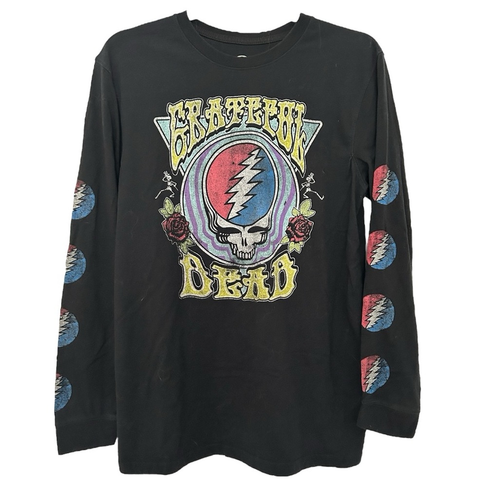 Grateful Dead Men’s Black Long Sleeve Graphic Band‎ Tee Sz M